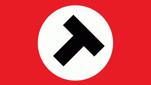 طراحی لوگوی نازی ها برای ترامپ